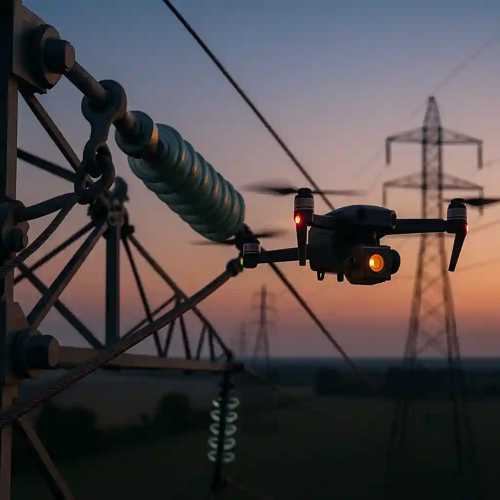 Thermographie drone ligne haute tension connecteur : détecter les points chauds à risque