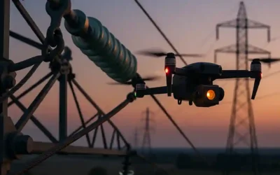 Thermographie drone ligne haute tension connecteur : détecter les points chauds à risque